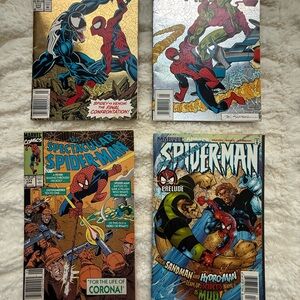 Marvel Spider-Man Comic Collection with Red and Blue Covers